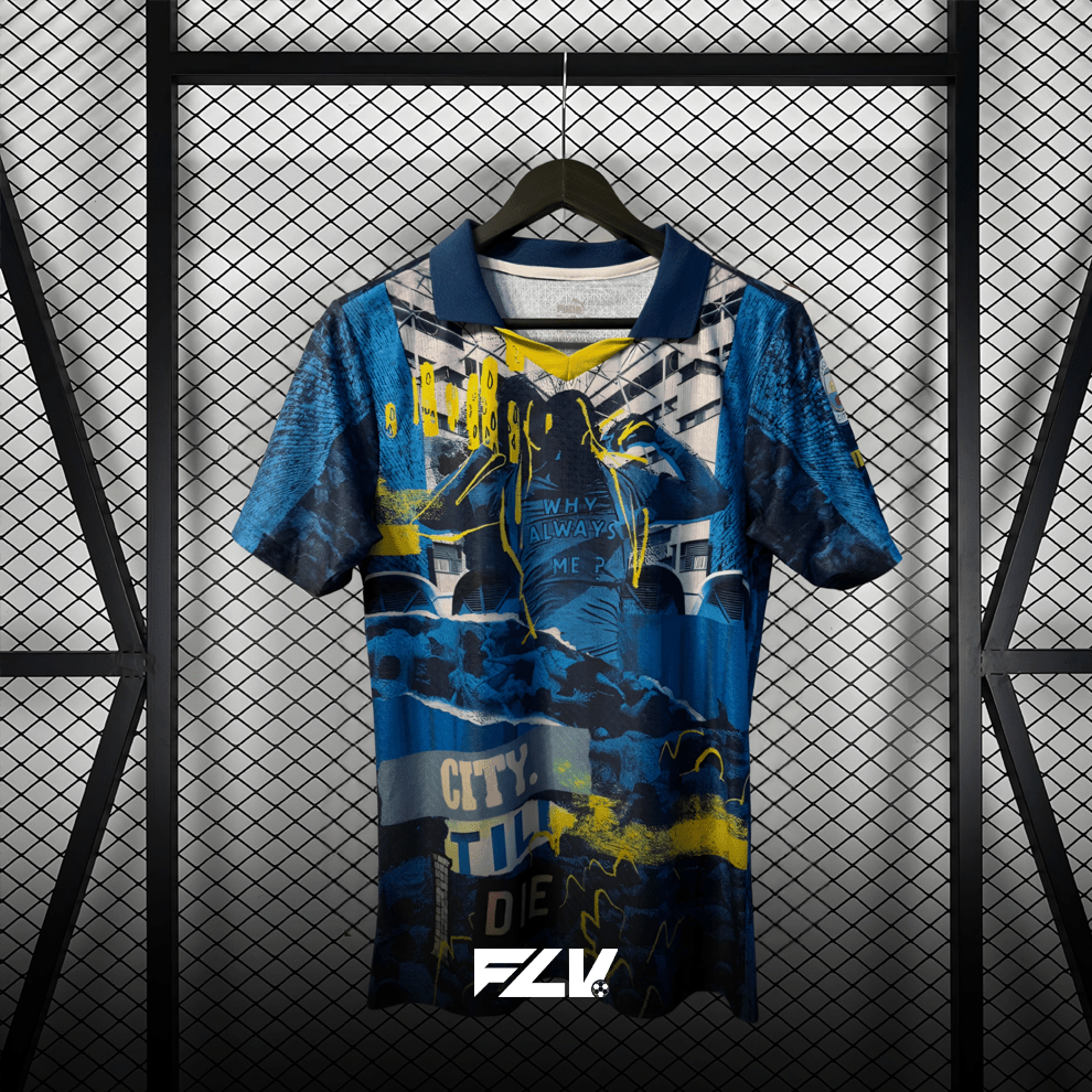 Maglia speciale "Why Always Me" del Manchester City 25/26
